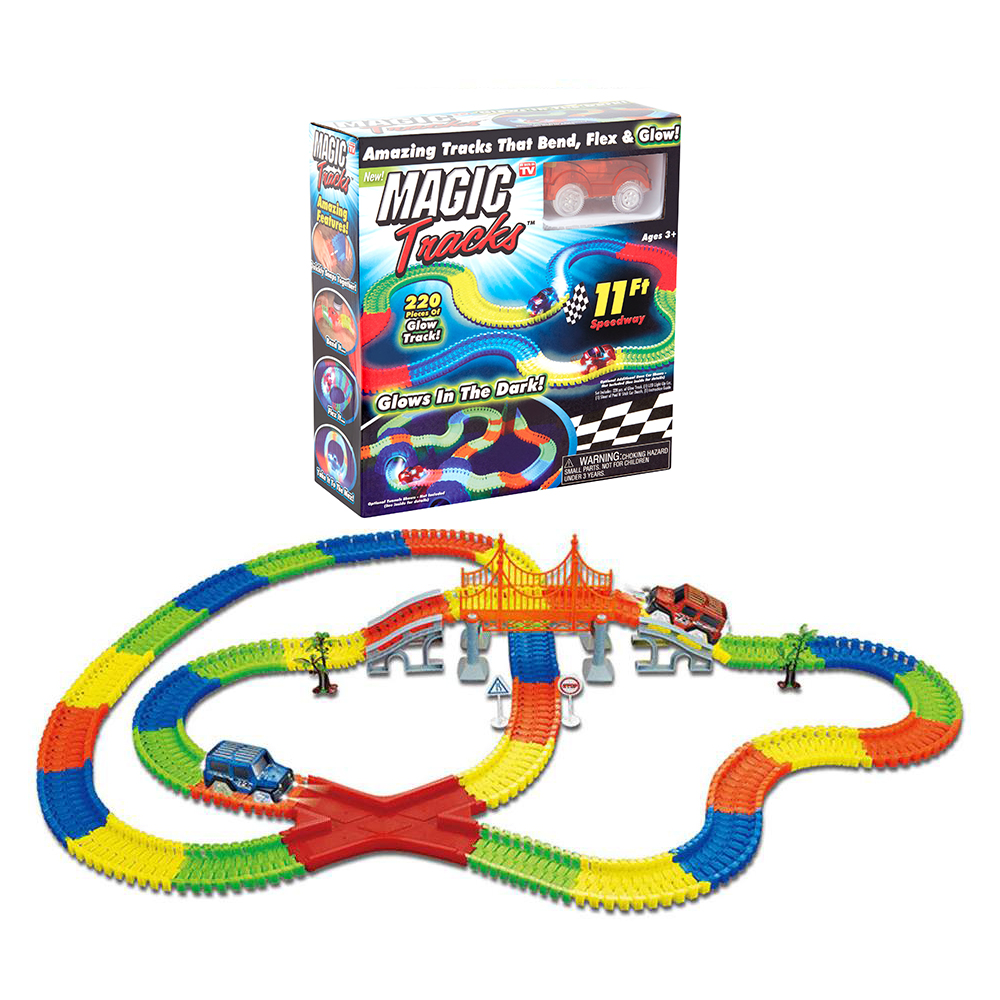 WIELOKOLOROWY ŚWIECĄCY TOR LED – MAGIC TRACKS
