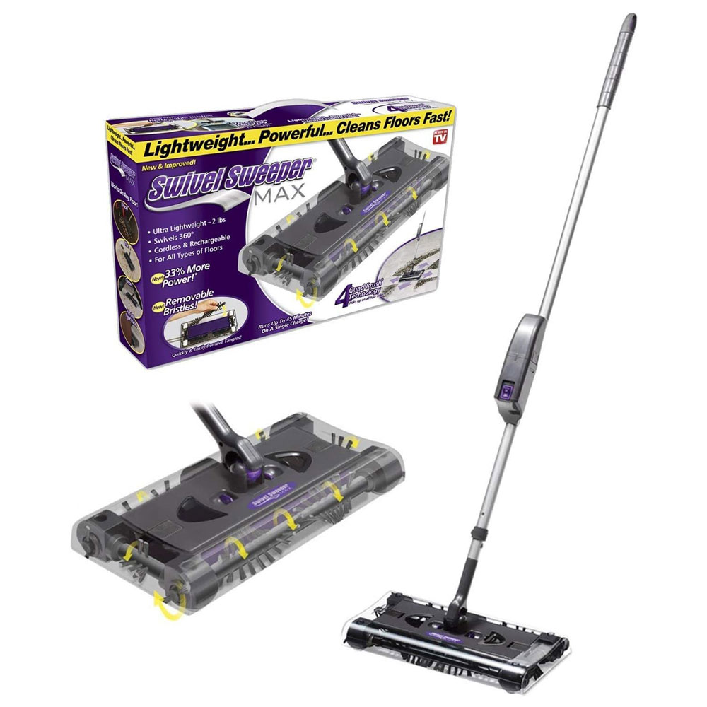 BEZPRZEWODOWA ELEKTRYCZNA SZCZOTKA 360° MAX SWIRL SWEEPER
