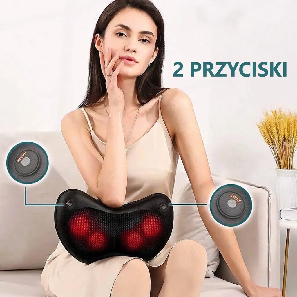 Przenośna poduszka masująca Shiatsu - obrazek 4