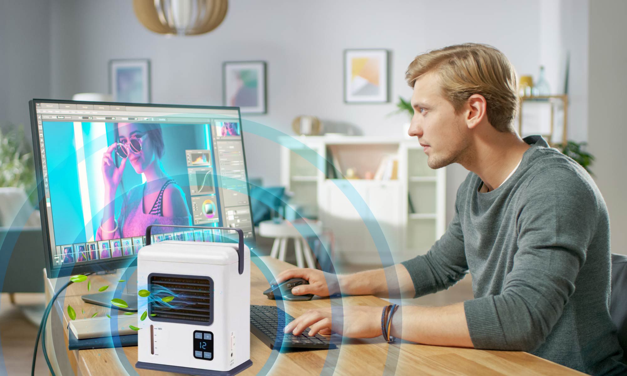 PRZENOŚNY KLIMATYZATOR BLU BREEZE AIR COOLER - obrazek 6